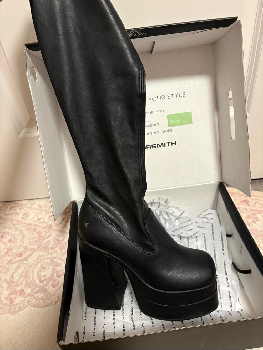 Windsor Smith knee high black boots - Picture 4 of 8